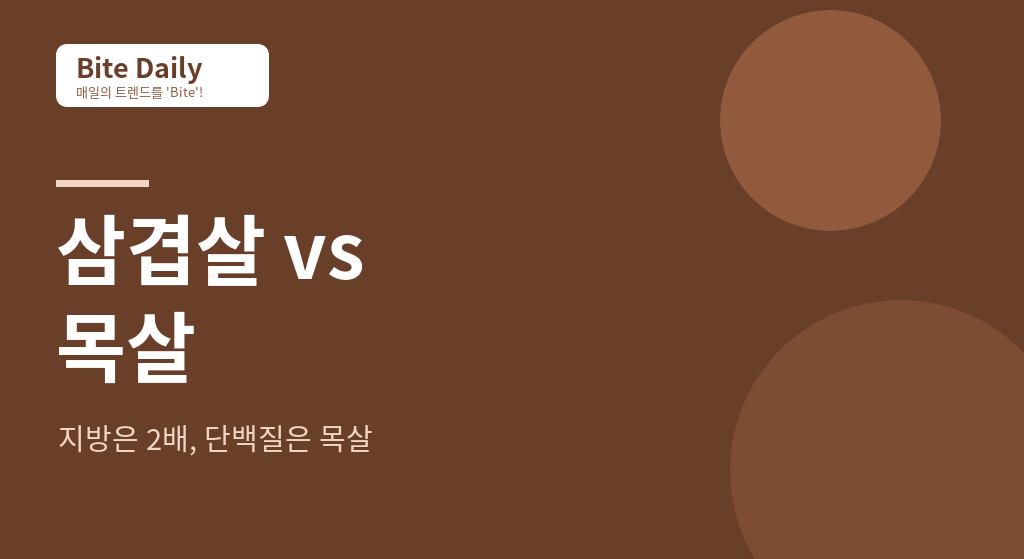 삼겹살 vs 목살